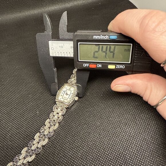 M.Z. Berger Marcasite Women’s Quartz Watch Silver Tone MOP Dial Bracelet main image 13